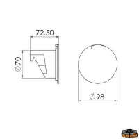 Contenitore doccia tondo