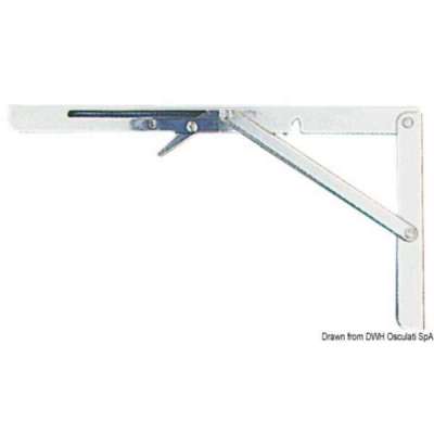 Coppia bracci di supporto abbattibili