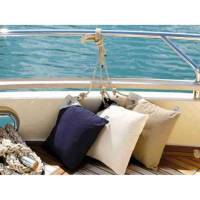 Coppia cuscini antivento con imbottitura Waterproof ecru