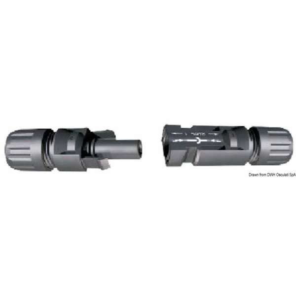 Coppia di connettori MC4 maschio + femmina IP67 per installazione dei pannelli Enecom.