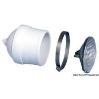 Coppia fari da murata ad incasso completi di bulbo stagno Sealed Beam da 4”