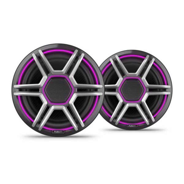 Coppia speaker Fusion Apollo da 8,8 pollici, grigi, LED