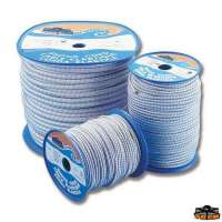 Corda elastica Colore bianco filo segnale blu navy bobine da 100 mt. Marina