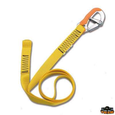 Cordone ombelicale per cinture di sicurezza statico con 1 moschettone