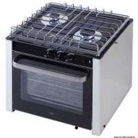 Cucina a gas con forno a snodo cardanico