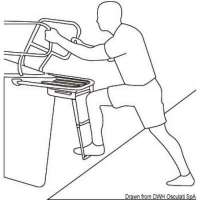 Delfiniera con scaletta telescopica 2 e 3 gradini