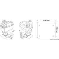 Doppia piastra fissa batteria o serbatoio