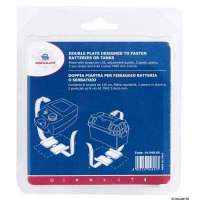 Doppia piastra fissa batteria o serbatoio