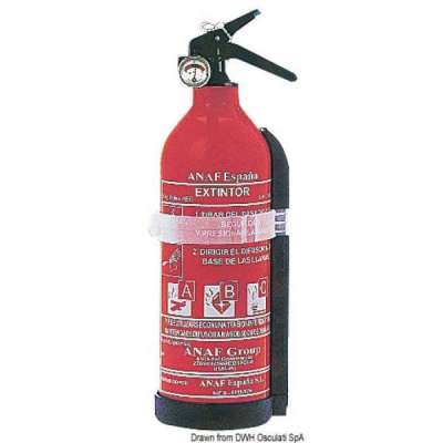 Estintore a polvere omologato MED con manometro