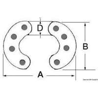 Falsa maglia per catena calibrata