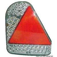 Fanale posteriore a LED con catadiottro triangolare