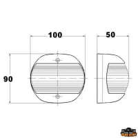 Fanali alogeni Stella Polare 12V bianco