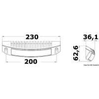 Faretto a LED per plancette, specchi di poppa, fly-bridge