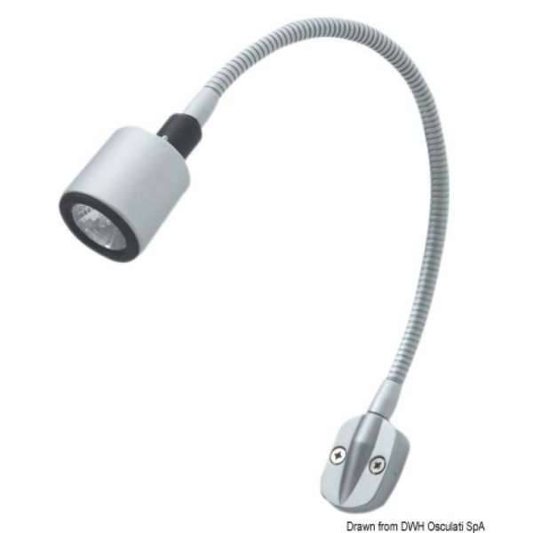 Faretto alogeno snodato testa letto/lettura carte