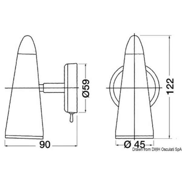 Faretto alogeno testa letto FORESTI E SUARDI Argo