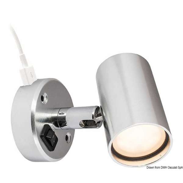 Faretto LED BATSYSTEM Tube, con presa USB (escluso 13.867.05)