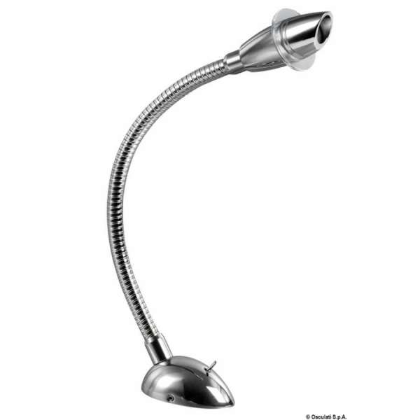 Faretto LED snodato testa letto/lettura carte