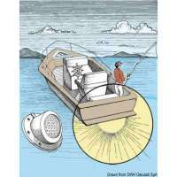 Faro da plancetta in ABS bianco completamente stagno