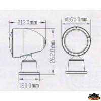 Faro elettrico LED tondo