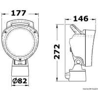 Faro portatile snodato sfilabile dalla base