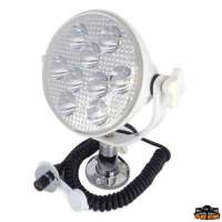 Faro Super-light bianco con attaco in piano Presa bipolare