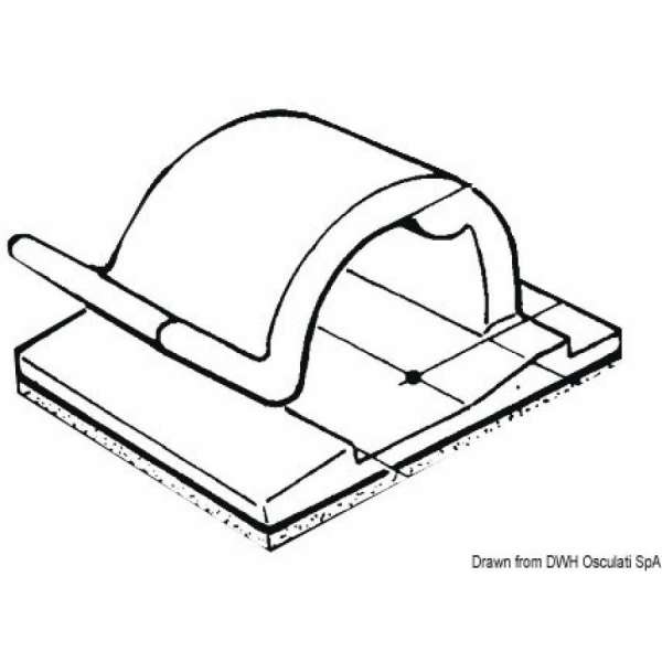 Fermacavo in Nylon autoadesivo