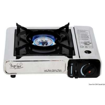 Fornello portatile con bomboletta a cartuccia incorporata