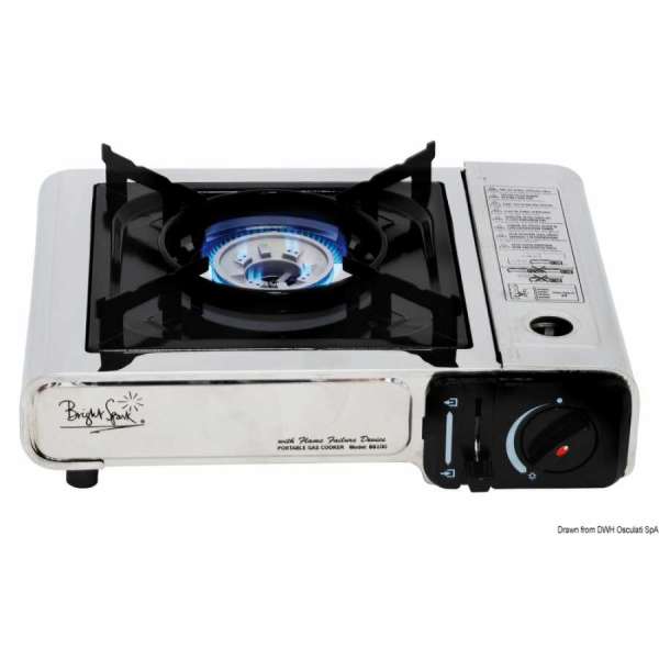 Fornello portatile con bomboletta a cartuccia incorporata