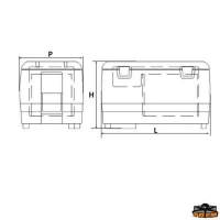 Frigo congelatore portatile a pozzetto 40L