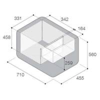 Frigo-freezer portatile e da incasso VF65P VitriFrigo