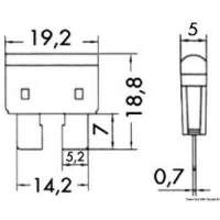 Fusibili lamellari standard con LED spia