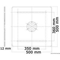 Gamba tavolo HEAVY DUTY base quadra