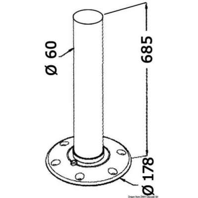 Gamba tavolo in alluminio