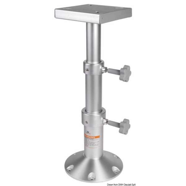 Gamba tavolo tritelescopica in alluminio