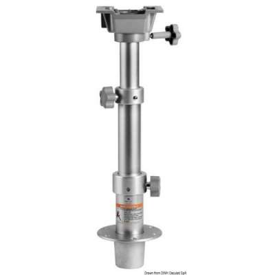 Gamba tavolo tritelescopica removibile