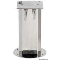 Gamba telescopica in acciaio inox per tavolo