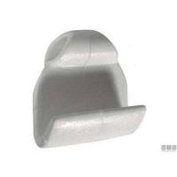 Gancetto in Nylon largo e piatto per attacco sul bordo di gommoni bianco