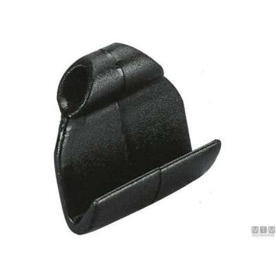 Gancetto in Nylon largo e piatto per attacco sul bordo di gommoni nero