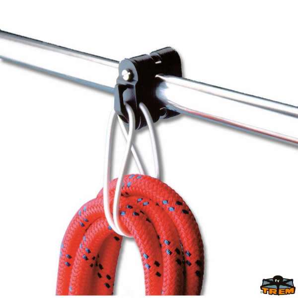 Gancio porta cima in nylon e porta anulare fissaggio tubo