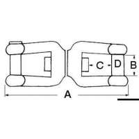 Girella in acciaio inox AISI 316 lucidate a specchio