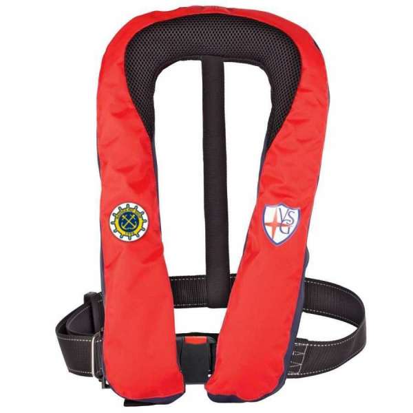 Giubbotto salvataggio autogonfiabile Skipper 150N con Sottogamba