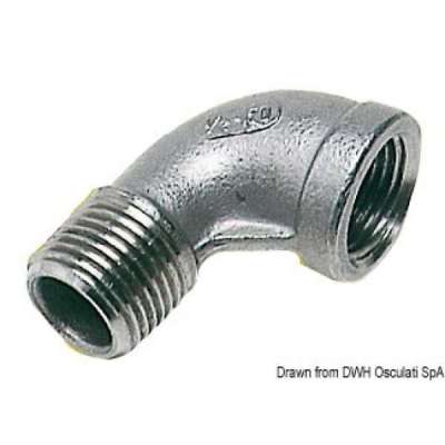 Gomito 90° maschio/femmina