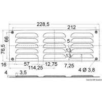 Griglia aerazione rettangolare
