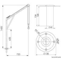 Gruetta in acciaio inox girevole
