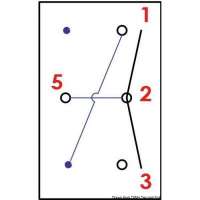Interruttore a bascula impermeabili IP56 Marina R doppio LED