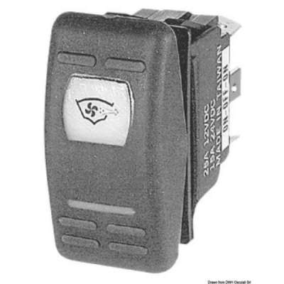 Interruttore a bascula impermeabili IP56 Marina R doppio LED