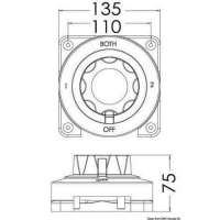 Interruttore/deviatore per batterie Selecta