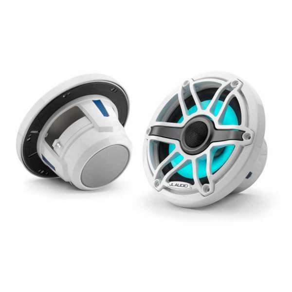 JL Audio M6-650X-S-GwGw-i altoparlanti coassiali marini da 6,5 ​​pollici con illuminazione a LED