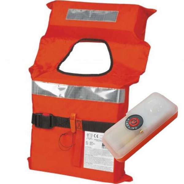 Kit 6 giubbotti Salvagente Samoa 150N e Luce LED Solas