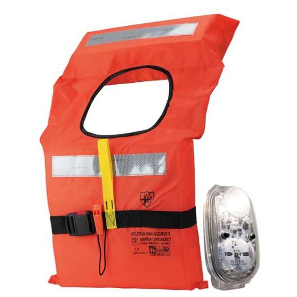 Kit per 4 persone giubbetto Samoa 150N e Luci solas/Med